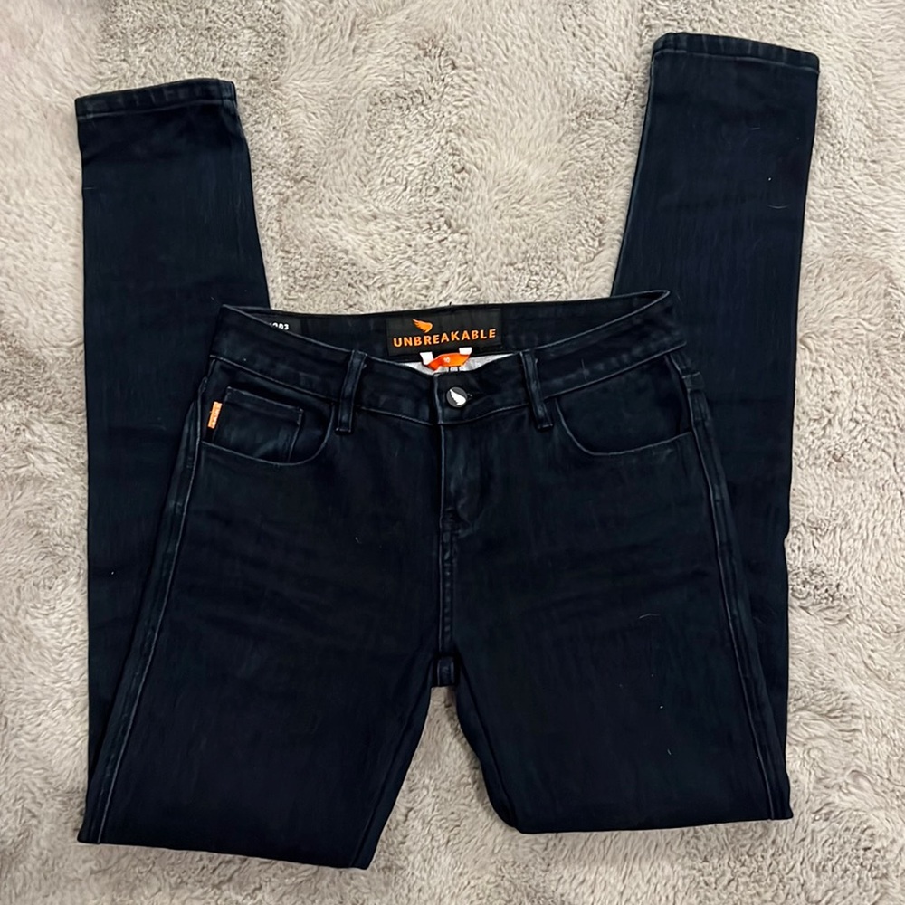 SAINT Unbreakable Motorcycle Riding Jeans, Dark Wash Stretch Denim